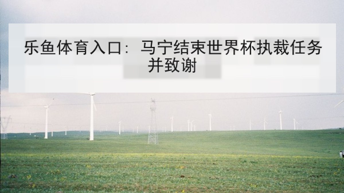 乐鱼体育入口: 马宁结束世界杯执裁任务并致谢 乐鱼体育入口: 马宁结束世界杯执裁任务并致谢